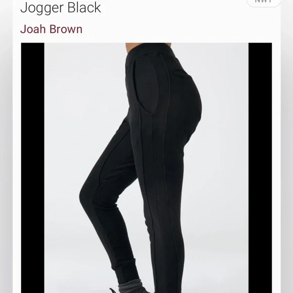 ☄️SOLD☄️JOAH BROWN Limited Edition Stadium Jogger Black S/M - Picture 2 of 7
